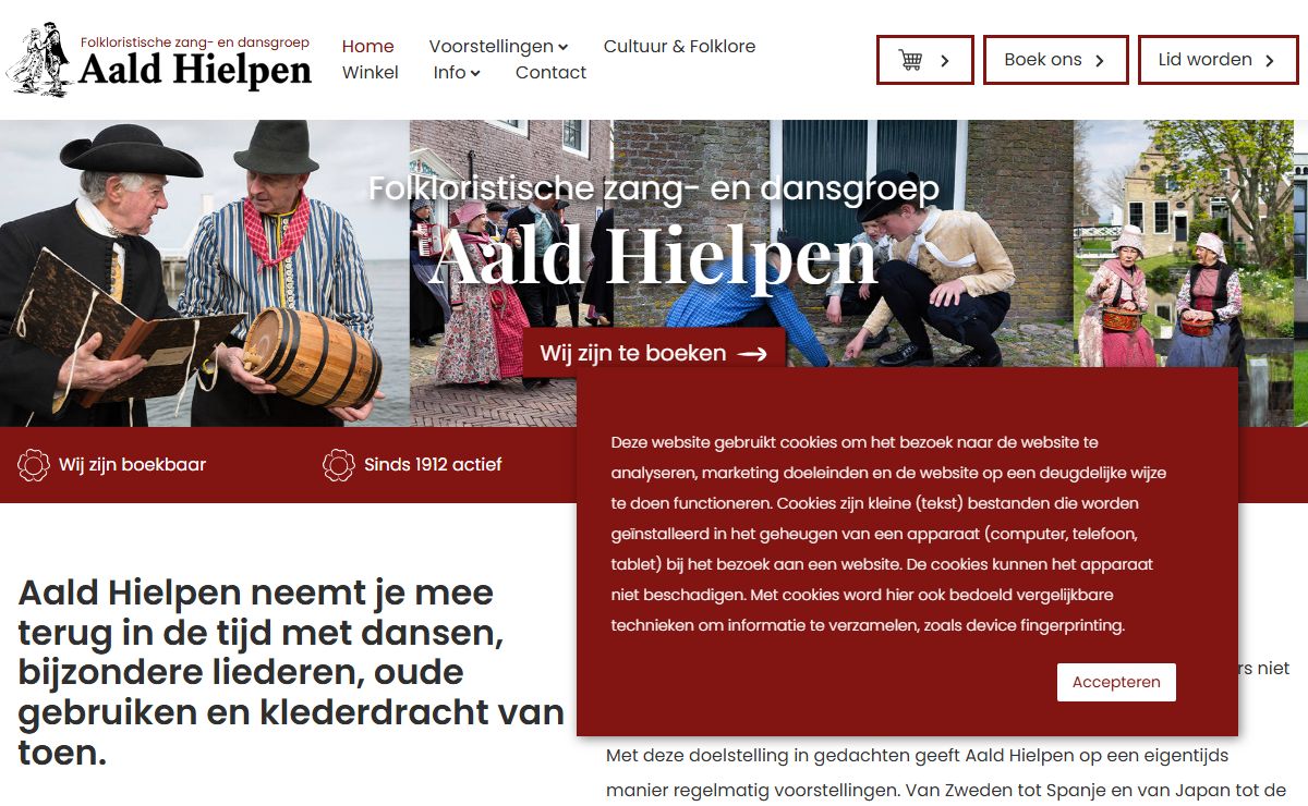 Aald Hielpen | Folkloristische zang- en dansgroep in Nederland