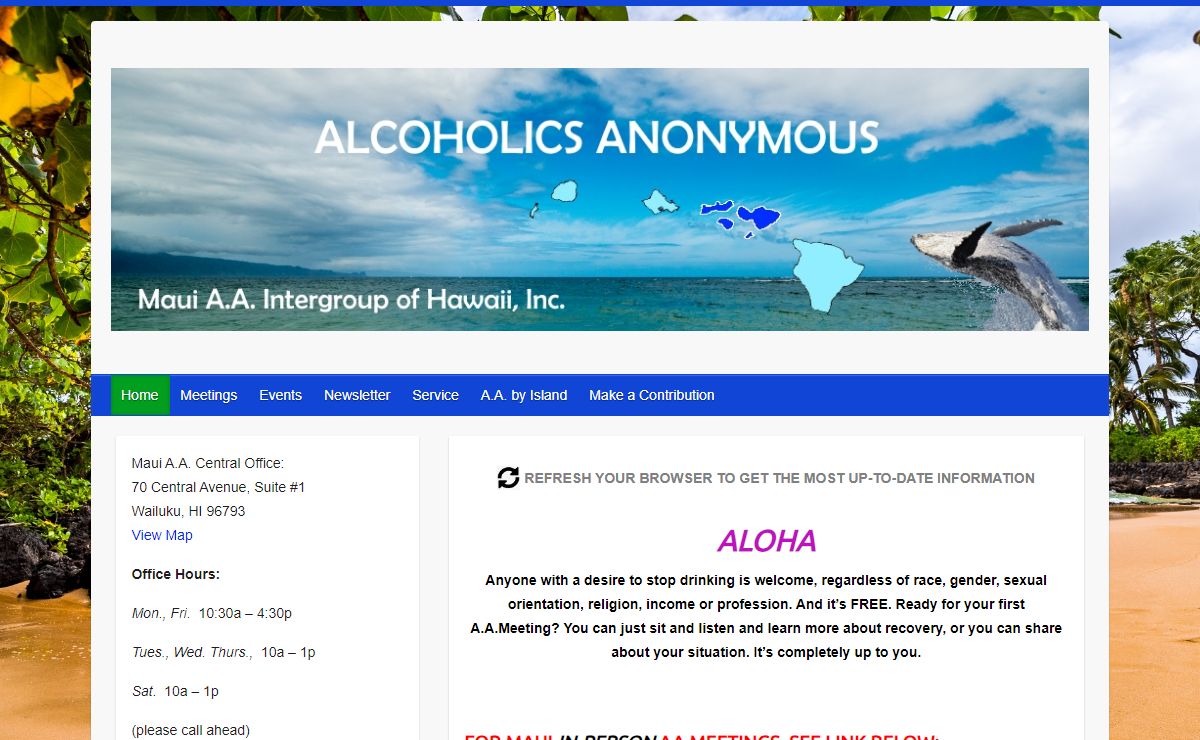 Maui A.A. Intergroup of Hawaii, Inc.