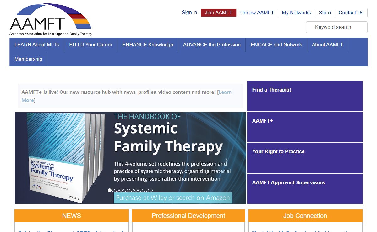 American Association for Marriage and Family Therapy