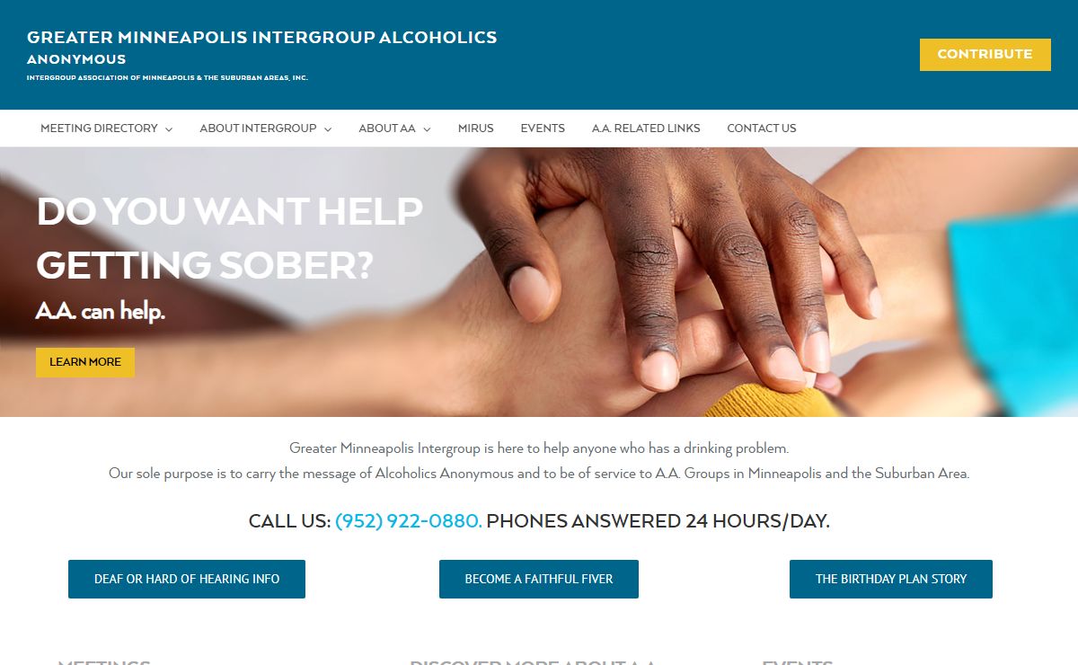 Greater Minneapolis Intergroup - Alcoholics Anonymous
