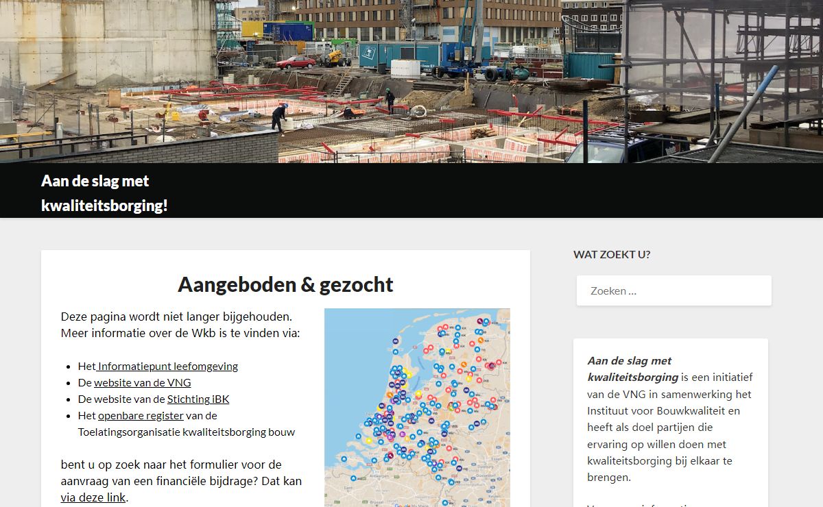 Aan de slag met kwaliteitsborging! – Start nu met proefprojecten Wkb