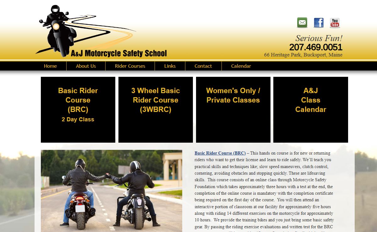 Home | aandjmotorcyclesafetyschool.com