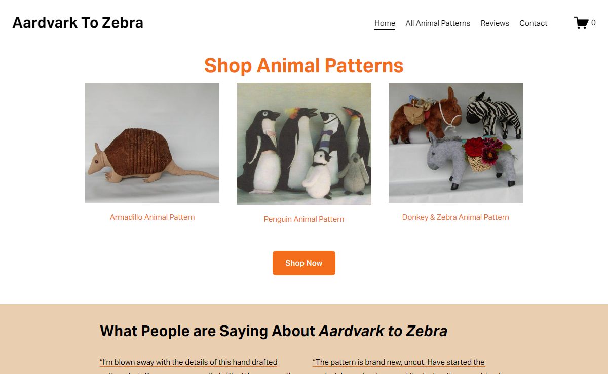 Aardvark To Zebra