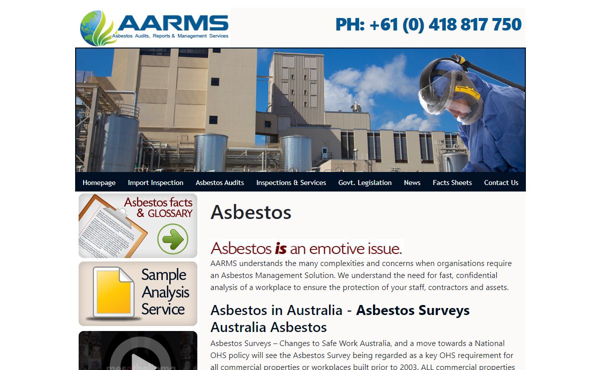 Asbestos Audits, Reports & Management Services