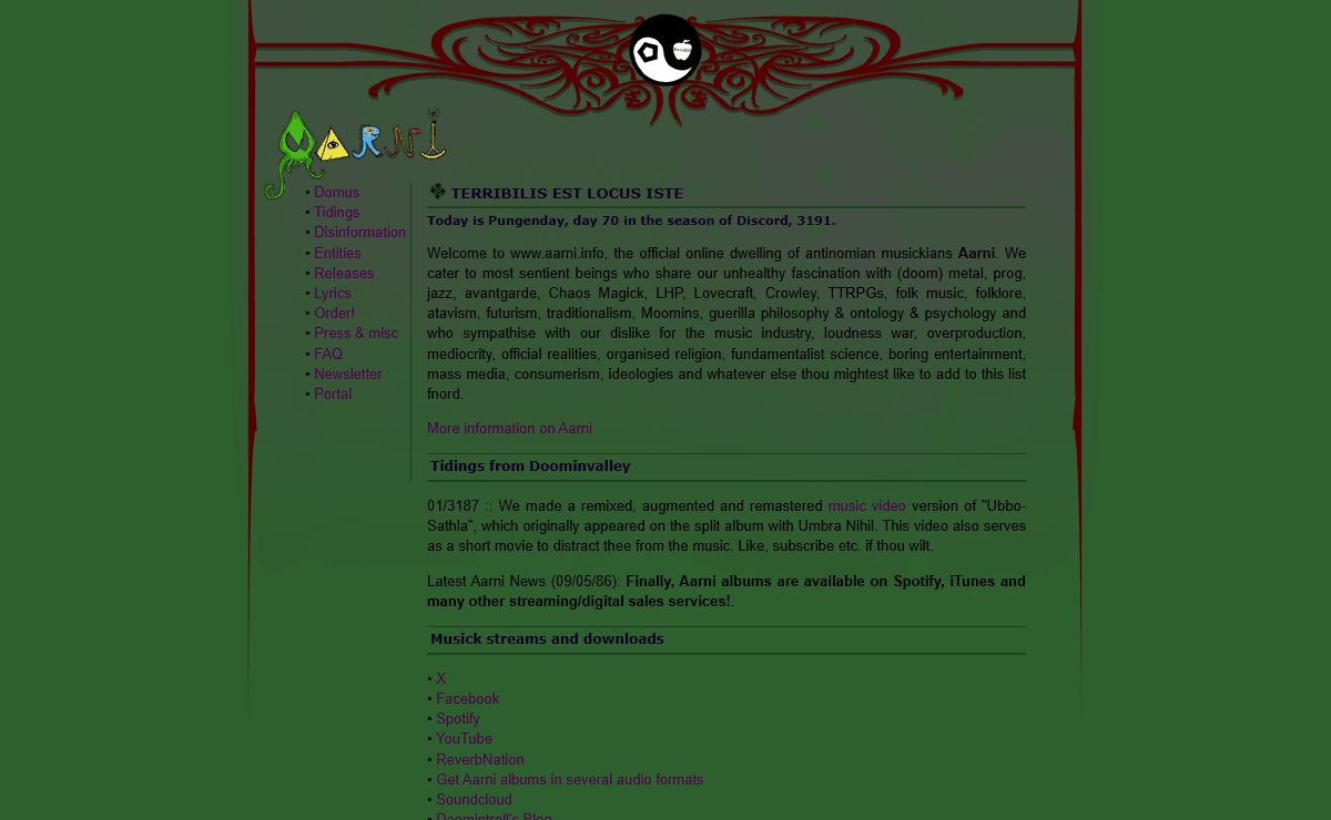 Metal band Aarni's Official Website
