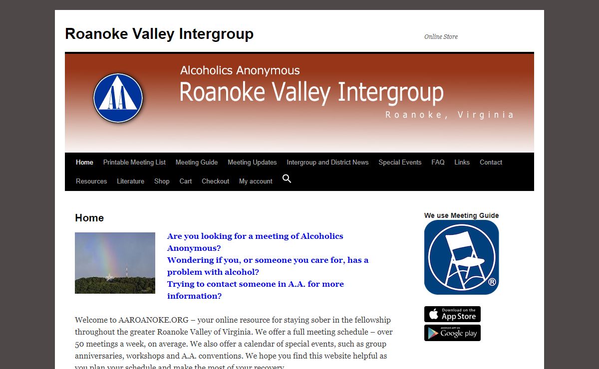 Roanoke Valley Intergroup | Online Store
