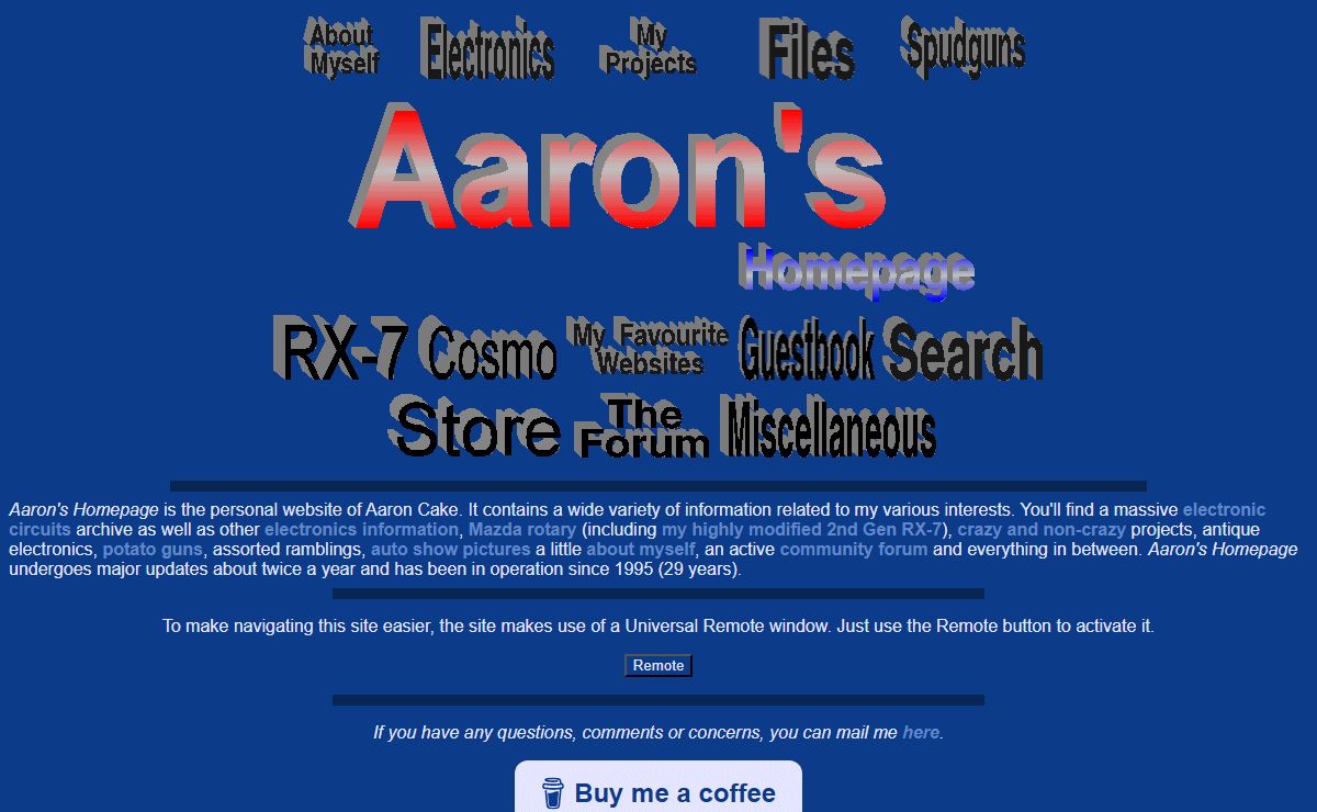 Aaron's Homepage