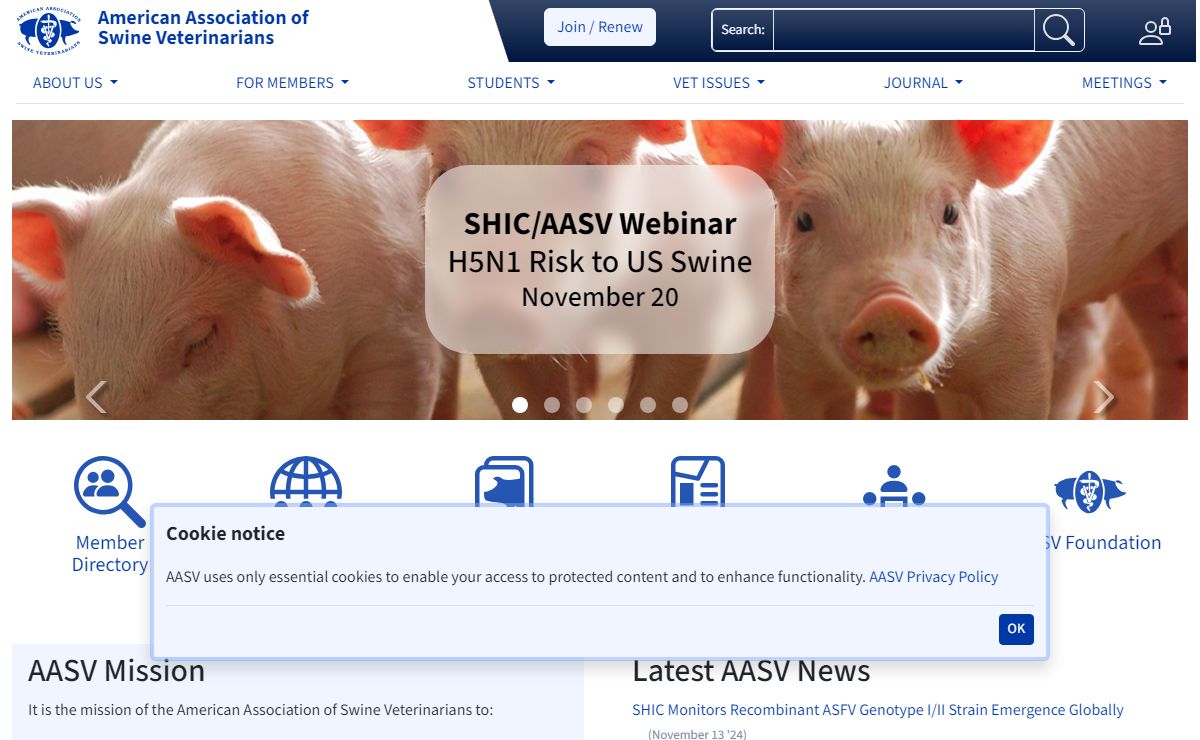 American Association of Swine Veterinarians – Increasing the knowledge of swine veterinarians