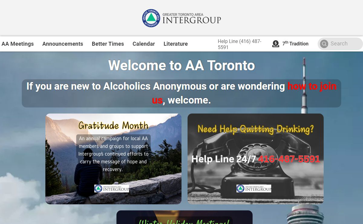 Alcoholics Anonymous - AA Meetings and Information Toronto