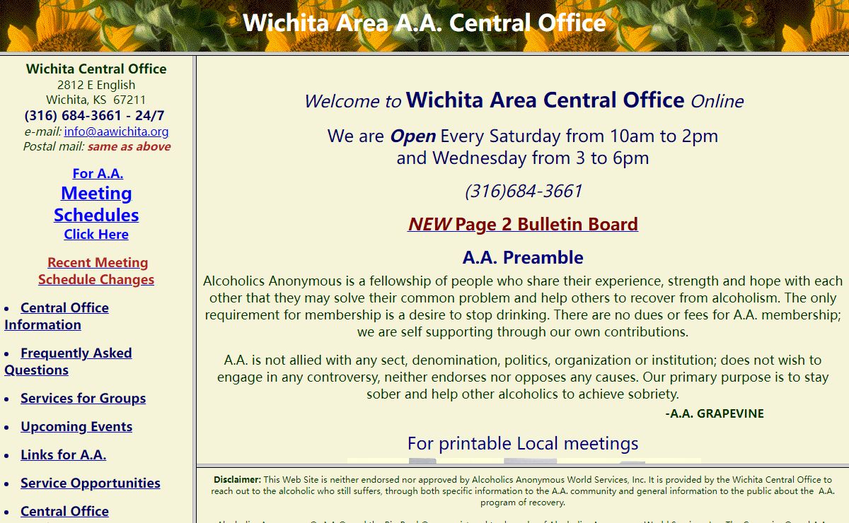 Welcome to the Wichita Central Office