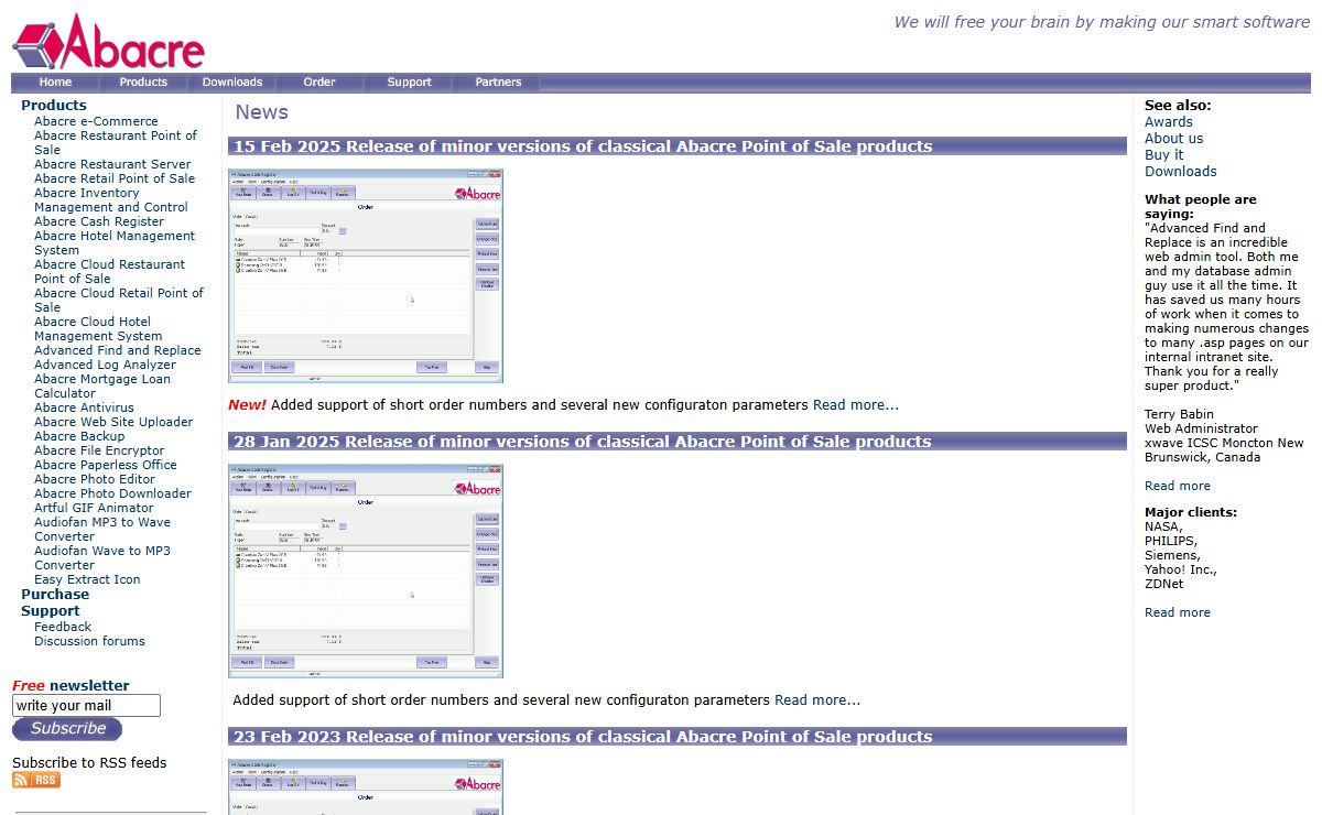 Abacre Limited - Download software - Advanced Find and Replace, Advanced Log Analyzer