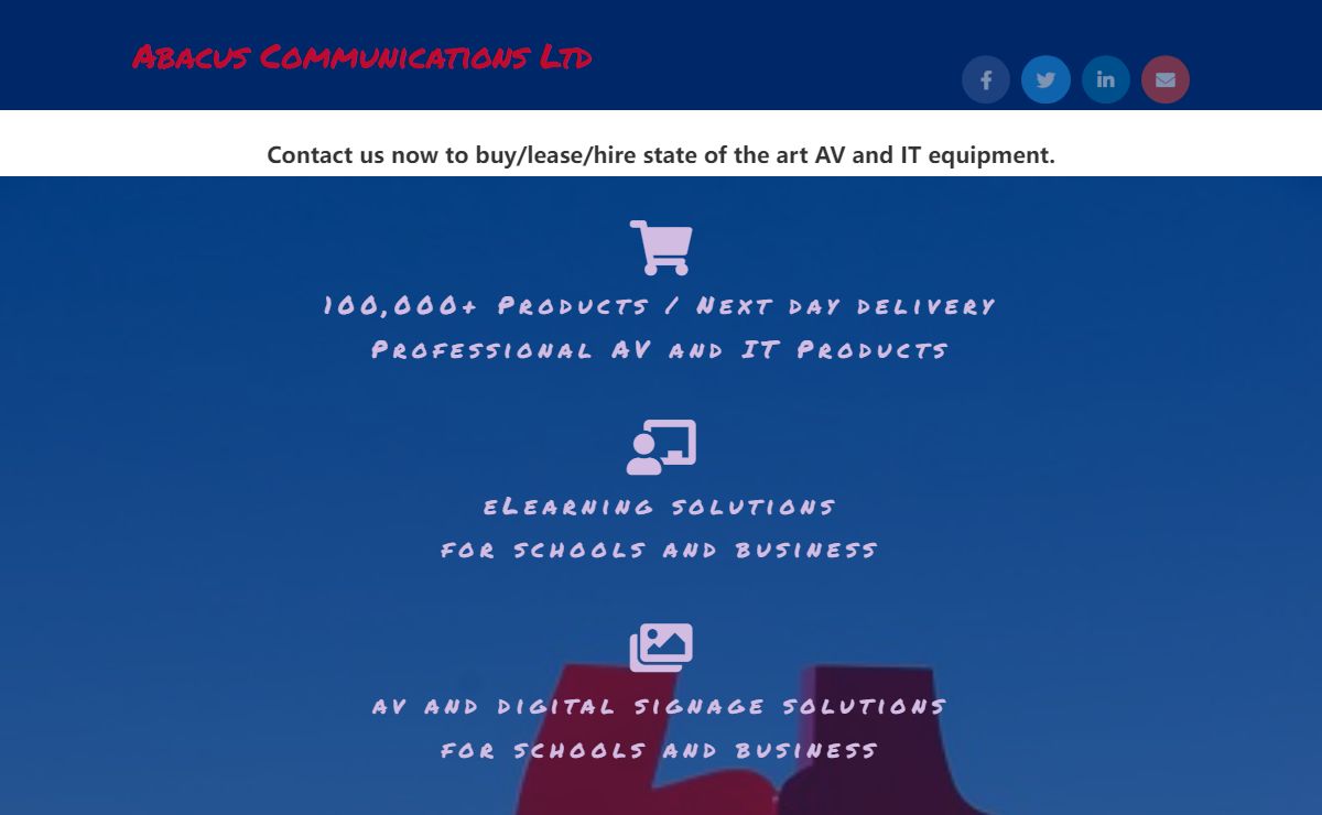Abacus Communications Ltd – IT Products and Services for Government, Educational Institutions and Companies
