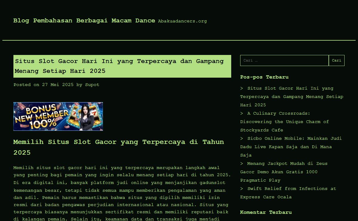 Forum Aktif Para Dancers | Abakuadancers.org