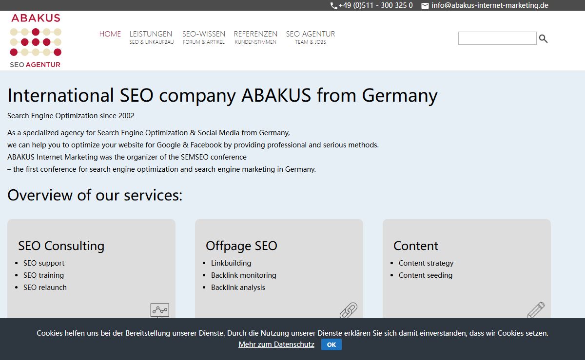 International SEO company from Germany - ABAKUS Internet Marketing GmbH