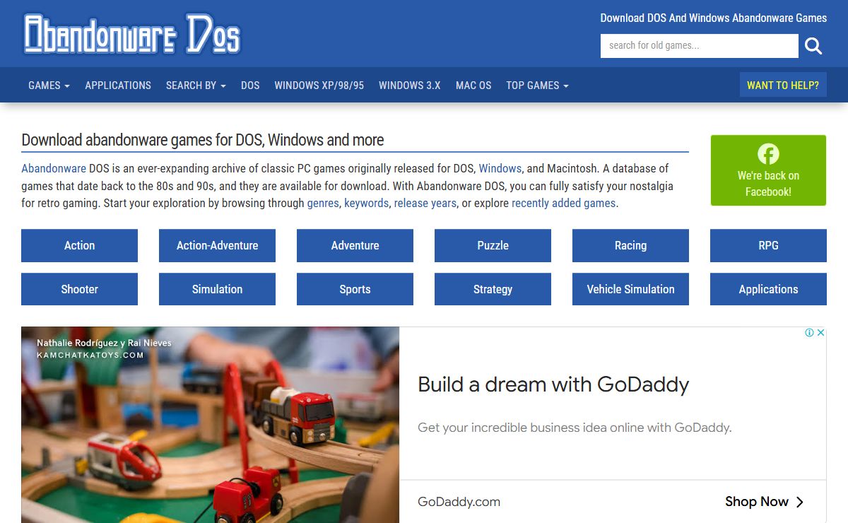 Abandonware DOS - Download old PC video games