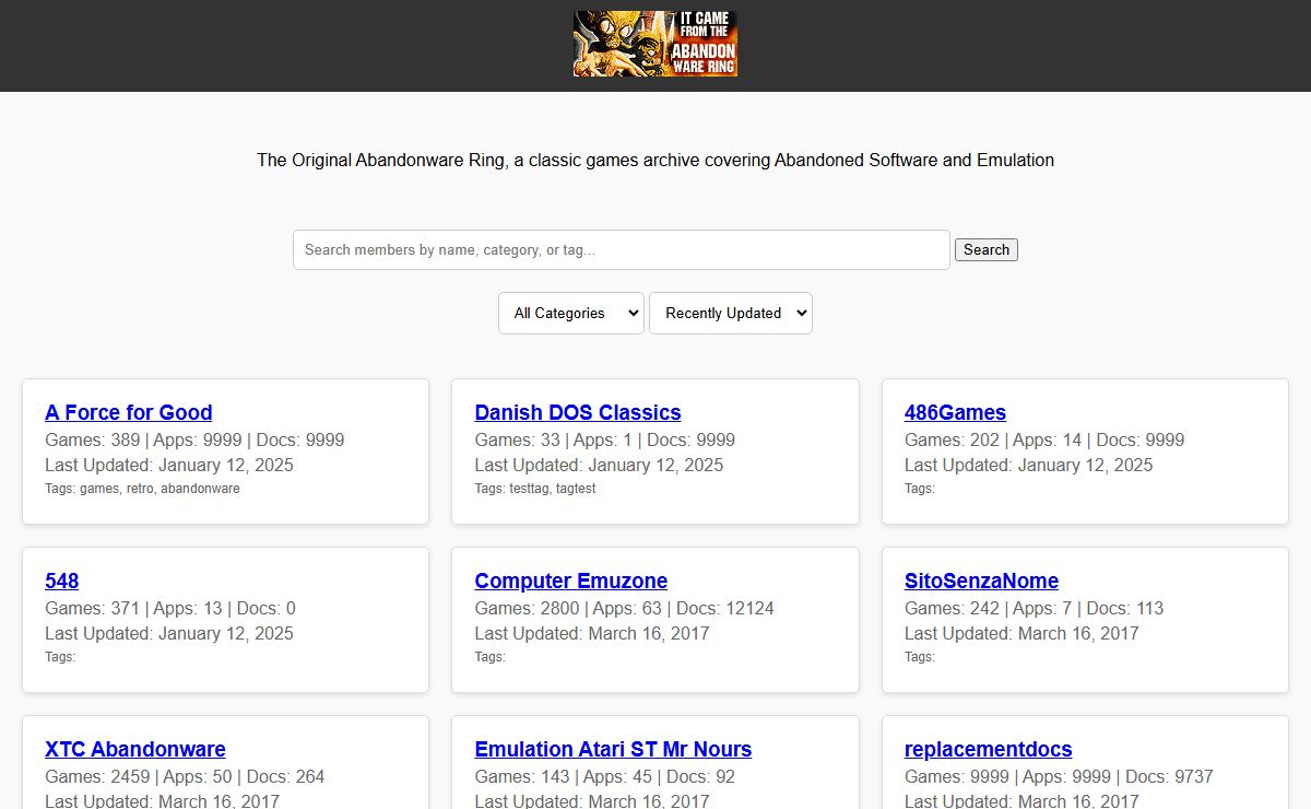 The Abandonware Ring | Born in 1997 // Reborn in 2025