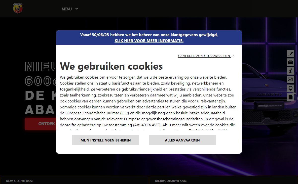 Abarth Nederland | De officiele website van Abarth | Abarth.nl