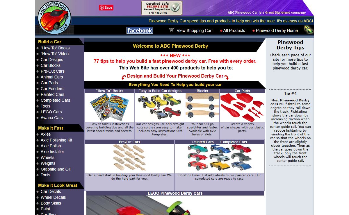 Pinewood Derby Car: Over 400 Products to help you build a fast car