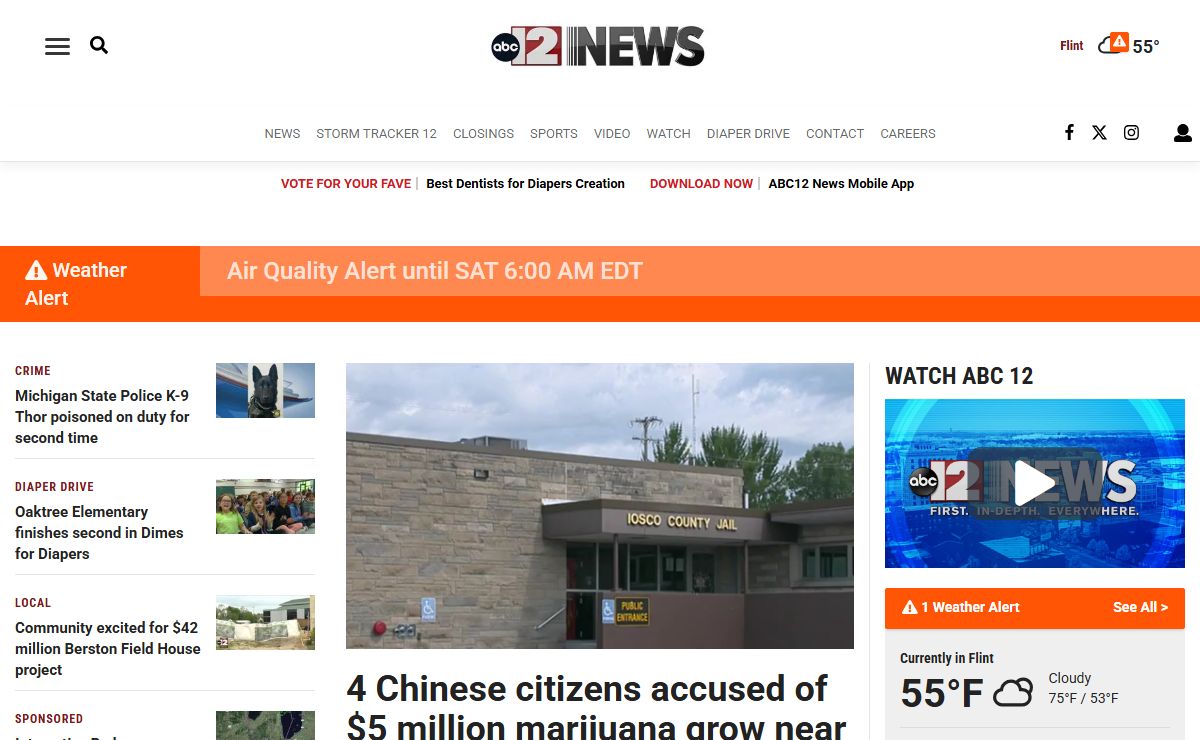WJRT ABC12 | Flint, MI News, Weather and Sports