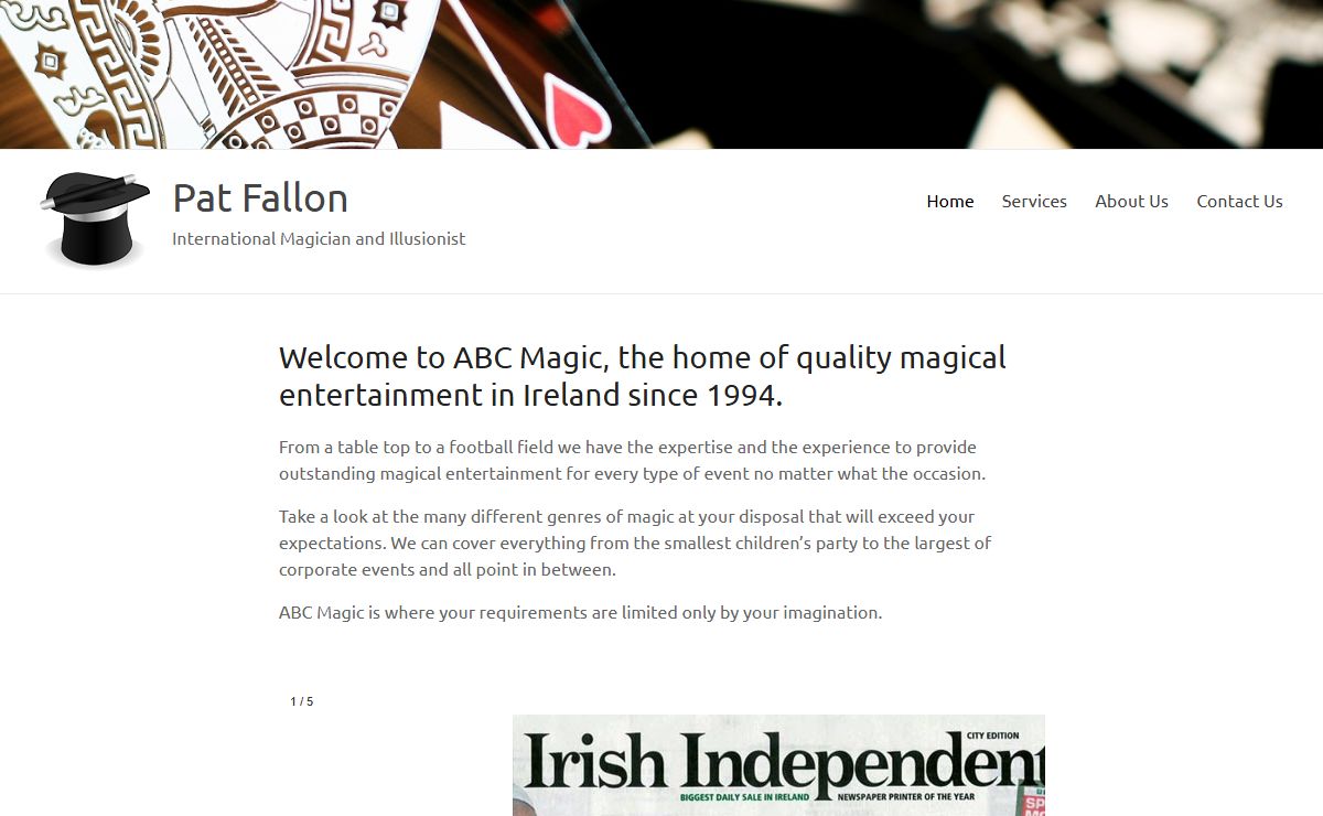 Pat Fallon – International Magician and Illusionist