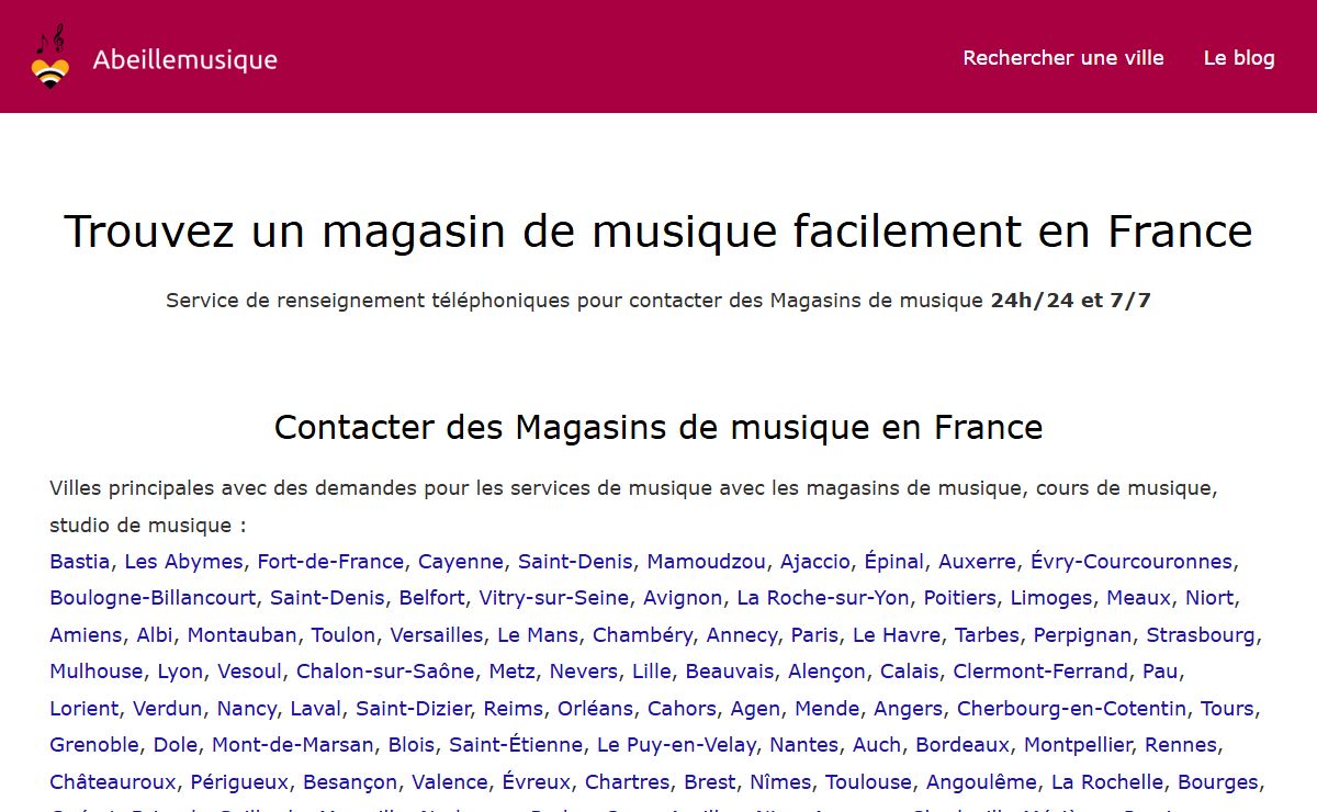 Les services de musique en France (DJ, Magasins, Producteur, Studio...)