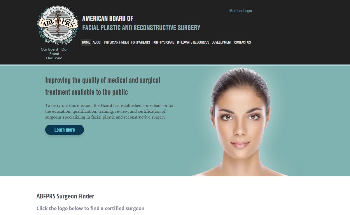 Home Page - American Board of Facial Plastic and Reconstructive Surgery