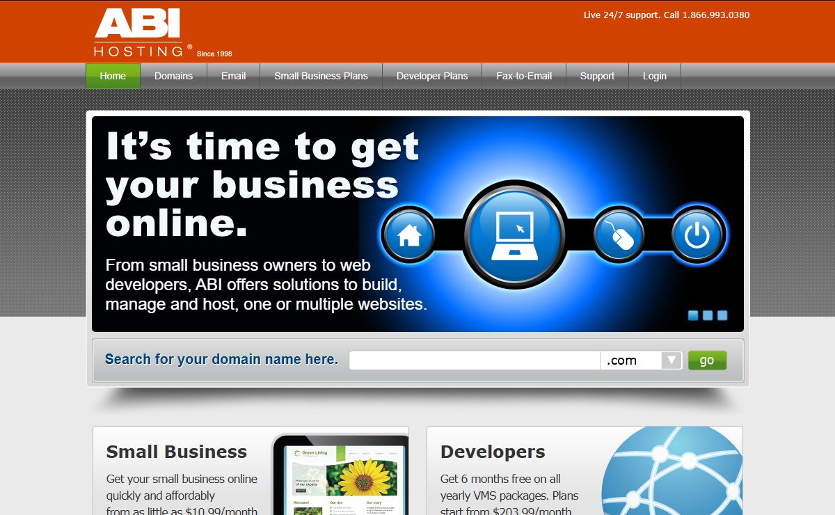 ABI Hosting - Hosting, Domains, Websites, Email and Online Fax