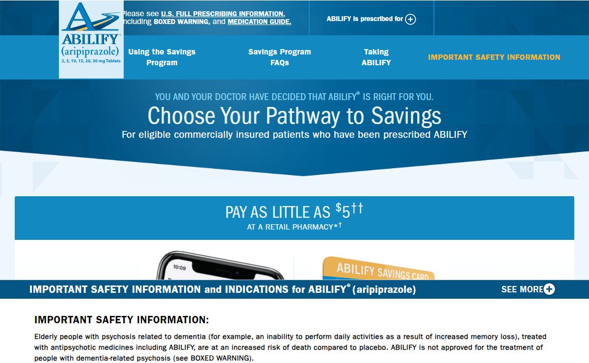 ABILIFY® (aripiprazole) | Official Site