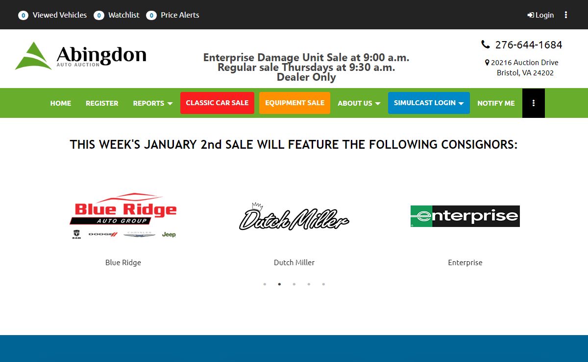 Abingdon Auto Auction | Abingdon Auto Auction, Inc.
