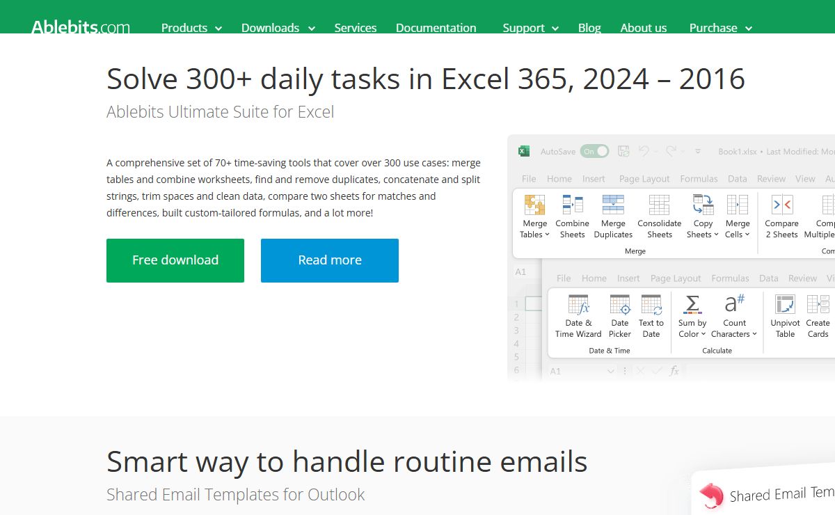 100+ professional tools for Excel, Outlook, and Google Sheets