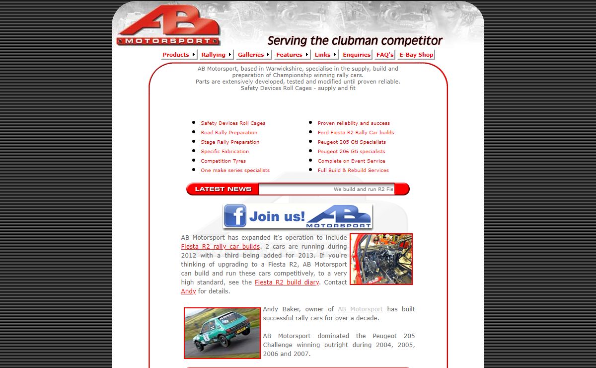 AB Motorsport, rally car preparation, Tel: 0871 9103 205
