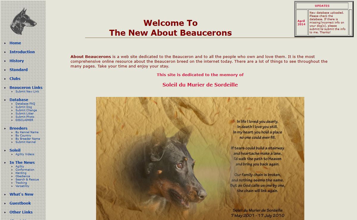 About Beaucerons - Online Beauceron Resource