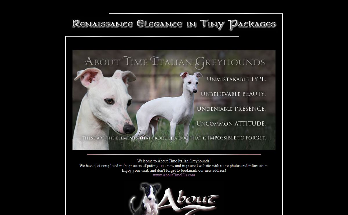 About Time Italian Greyhounds, Breeder with Puppies For Sale