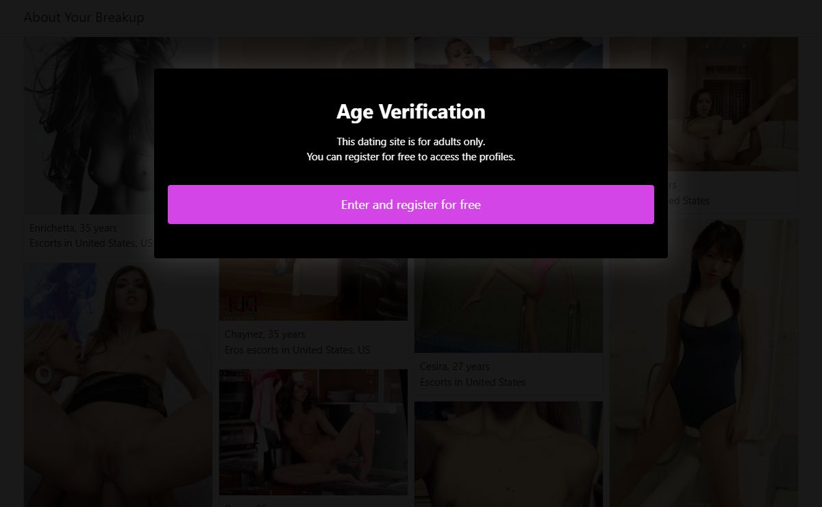 United States, US: escorts - About Your Breakup