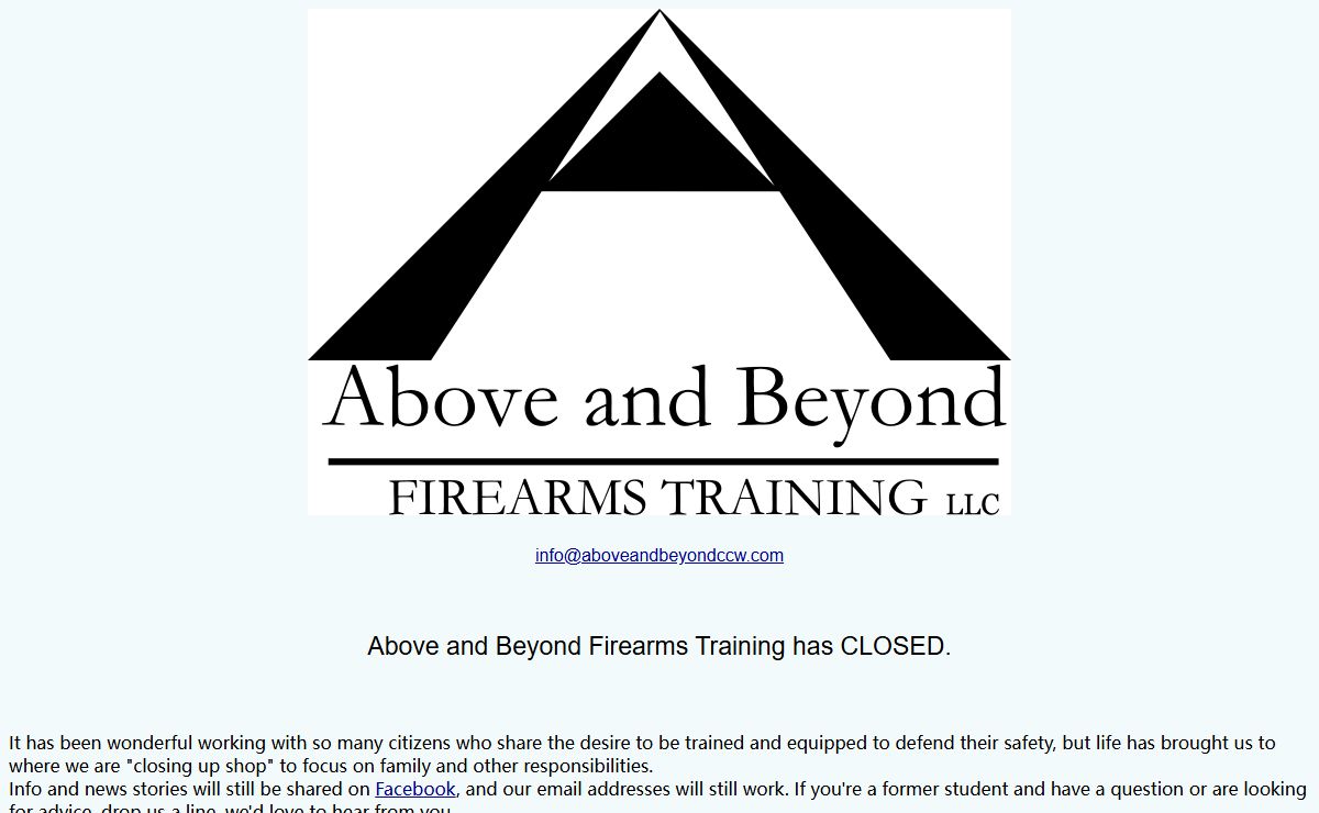 Above and Beyond Firearms Training LLC