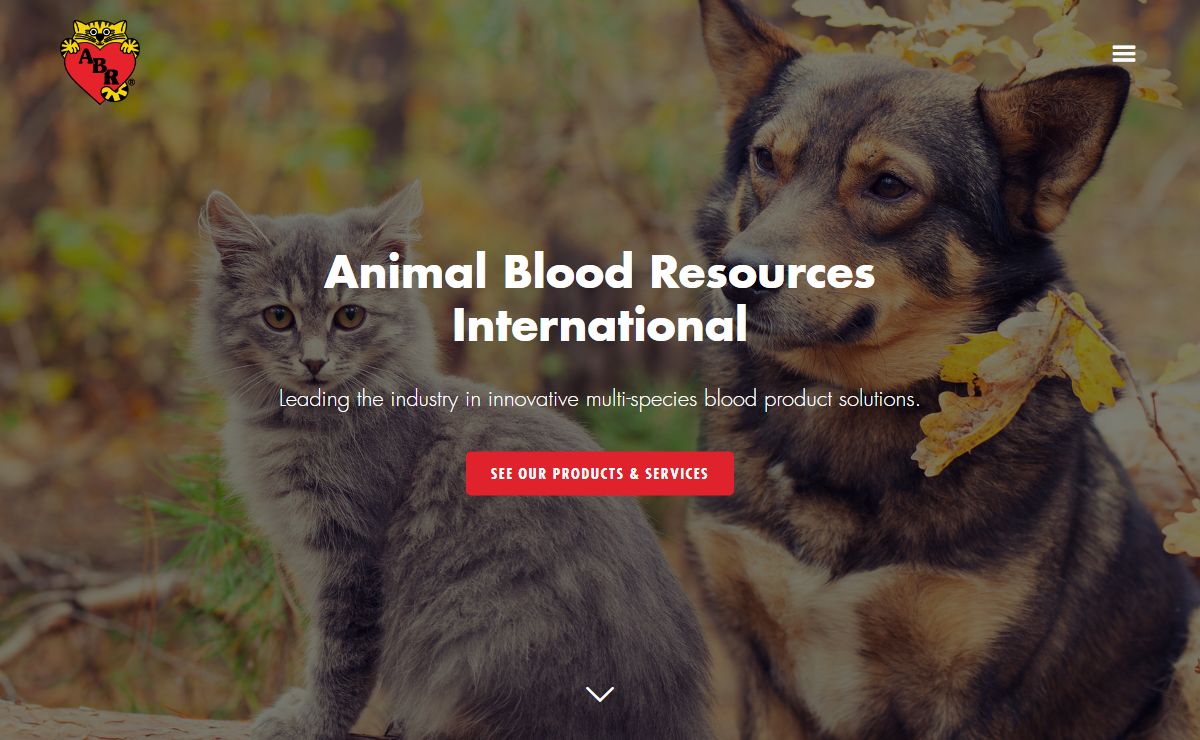 Animal Blood Resources International — Leading the industry in innovative multi-species blood product solutions.