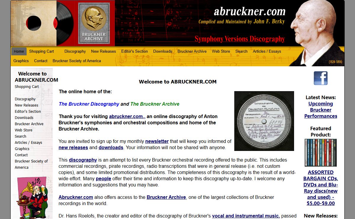 Welcome to ABRUCKNER.COM - Anton Bruckner