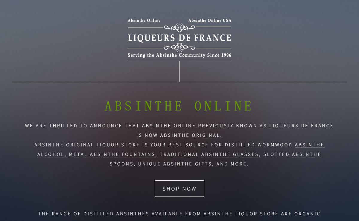 Absinthe Online - Premium Distilled Wormwood Absinthe