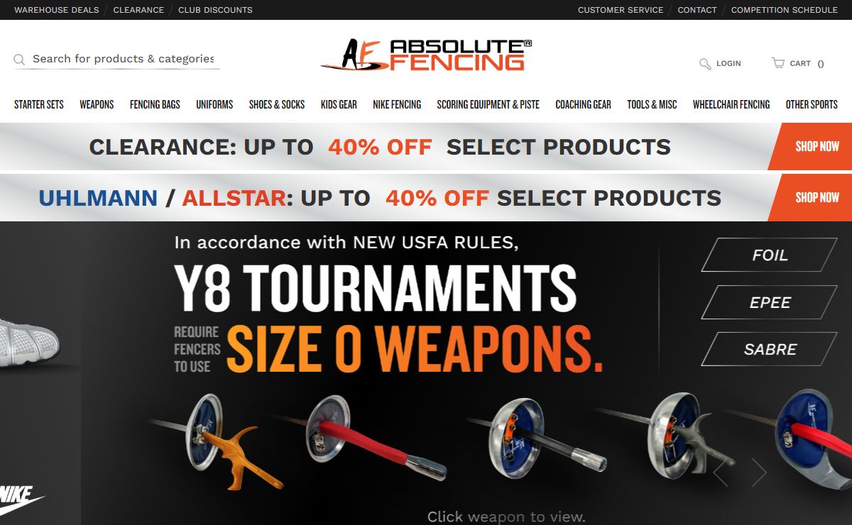 Absolute Fencing Gear - Fencing Equipment