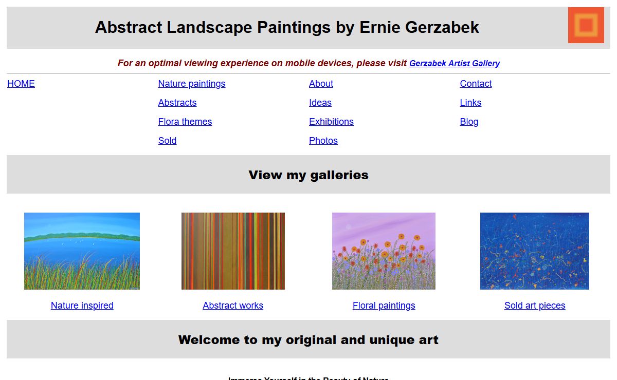 Abstract landscape paintings contemporary original decorative affordable