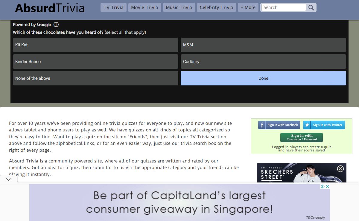 Absurd Trivia - Play a Trivia Quiz