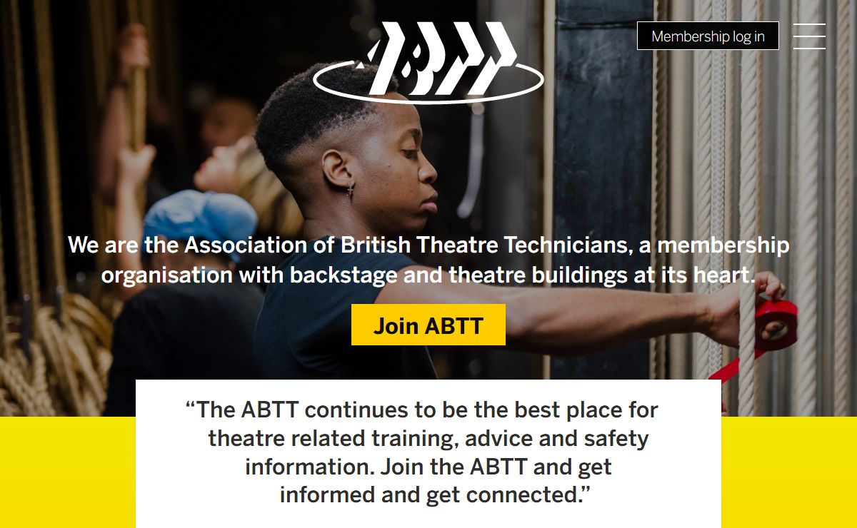 Homepage - Association of British Theatre Technicians