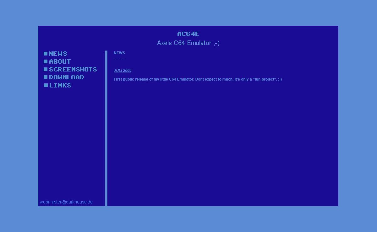 AC64E - Axel's C64 Emulator