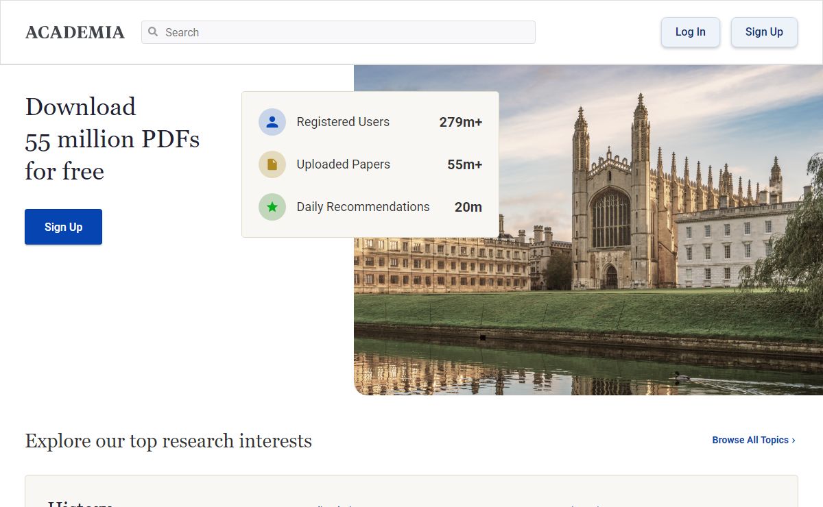 Academia.edu - Find Research Papers, Topics, Researchers