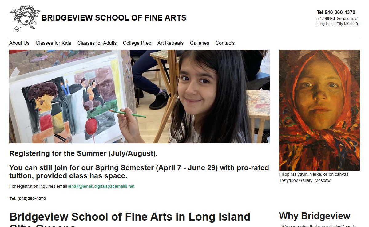 Bridgeview School of Fine Arts in Long Island City, Queens