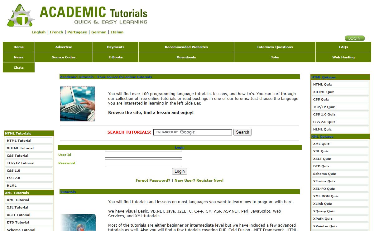 Tutorial | FREE Tutorial | HTML Tutorial | C Tutorial | C++ Tutorial | SQL Tutorial | ASP Tutorial | Ajax Tutorial | Photoshop Tutorial | Microsoft Excel Tutorial | Tutorial Services