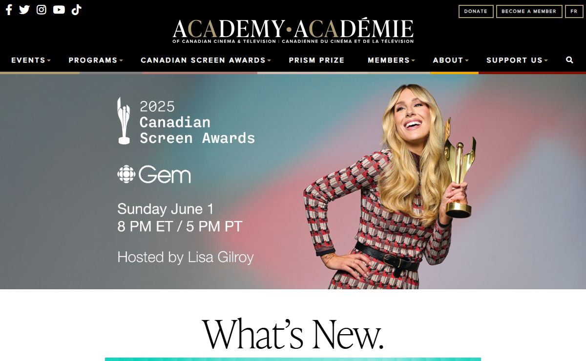 Academy of Canadian Cinema & Television - Academy.ca