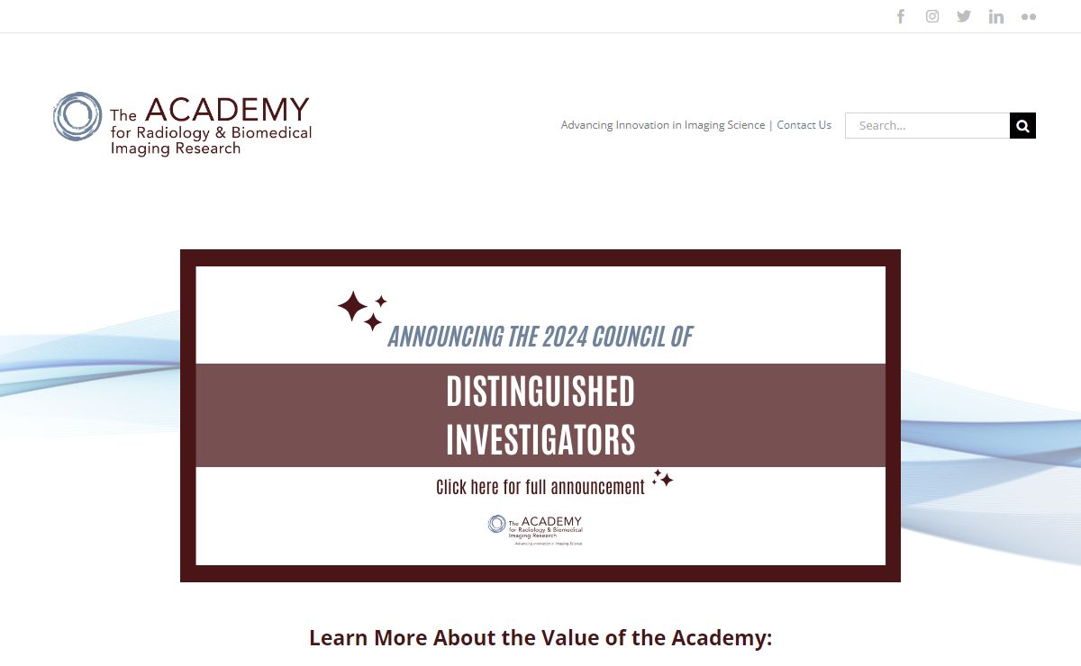 New Homepage - The Academy for Radiology & Biomedical Imaging Research