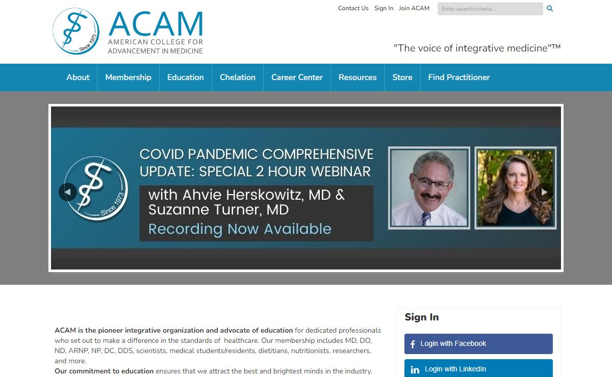 American College for Advancement in Medicine (ACAM)