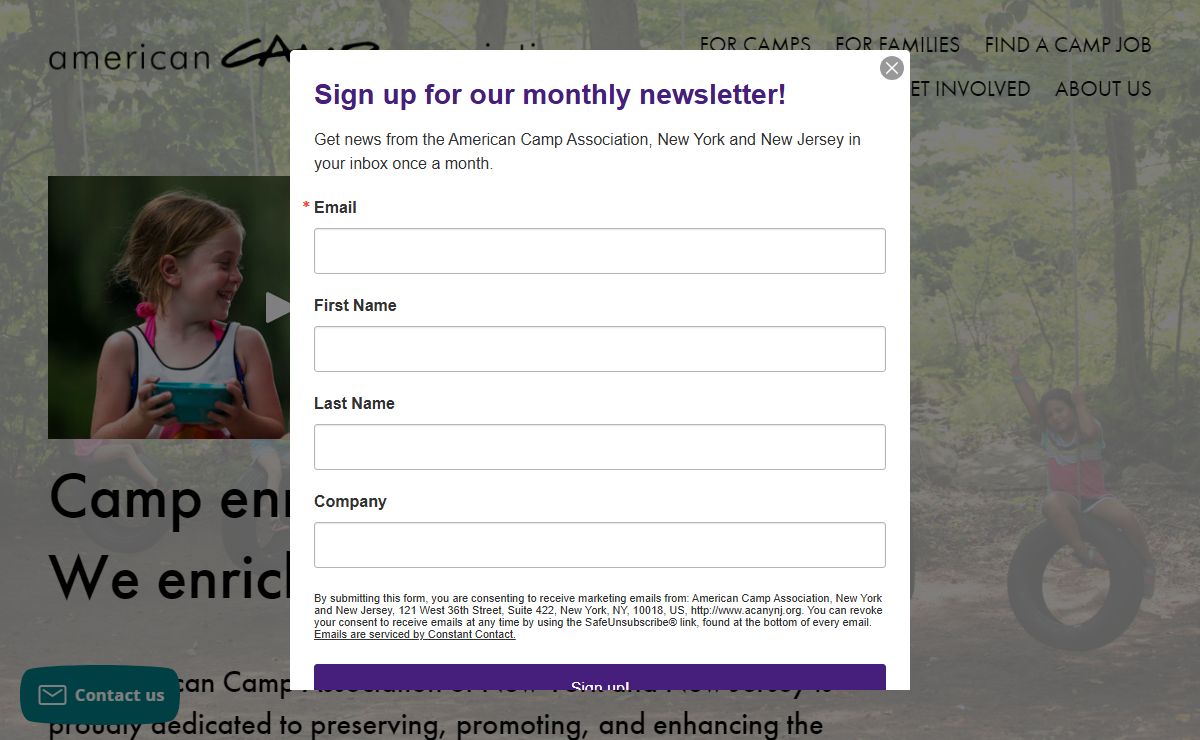 American Camp Association, NY & NJ